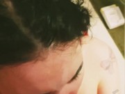 cumshot on the face of a beautiful girl 11/16