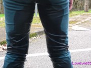 she pisses in her panties on the highway rest area and then wants to fuck 4/16