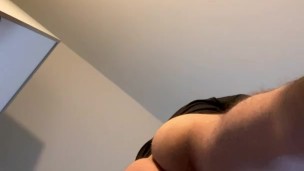 Masturbation with sperm shot