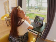 My slutty stepdaughter got caught being naughty in school again 3/16