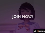 HENTAI SEX SCHOOL - Hentai Girls Push Their Pussies To The LIMIT In Sex Position Competition! 2/16