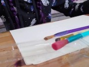 PEE Painting With Nerdy Faery 6/16