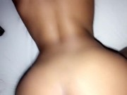 He wake me up with that bbc inside me my tight pussy can’t stop creaming backshot ebony 
