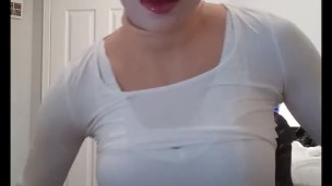 Betty & Miki Pt3! Female masked Betty unmasks and masks in her anime girl mask Miki! Kigurumi mask!