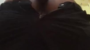 Making sure my cock will fit in my pants before work [CUM]