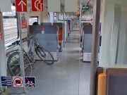 Megakrank! Süßes Mädchen bläst mitten im Zug einen Schwanz 4/16