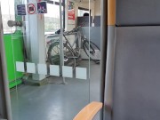 Megakrank! Süßes Mädchen bläst mitten im Zug einen Schwanz 6/16