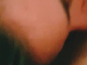 Cum in mouth. Sperm flows out mouth 16/16