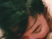 Cum in mouth. Sperm flows out mouth 2/16