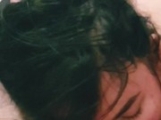 Cum in mouth. Sperm flows out mouth 3/16