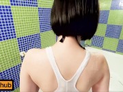 【現役ユ◯◯ロ店員】スケスケエッチな水着を着てみたよ 14/16