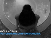 Risky public sex in wellness with big boobs college student! Tonny and Mia 16/16