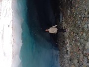 Mamada en publico en el Glaciar Hielo Azul 2/16