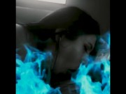 Thick white teen sucking Black cock complation 8/16