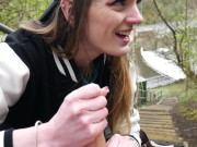 100K Subscribers Celebration. Carly Rae Takes Huge Mouthful Outdoors 14/16