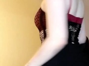 I love being your kinky submissive slut- goth nympho striptease cum with me joi 4/16