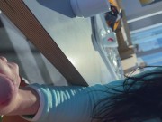 Shameless ski restaurant handjob from teen babe with nice tits - Tonny and Mia 10/16