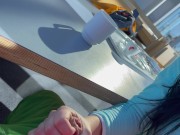 Shameless ski restaurant handjob from teen babe with nice tits - Tonny and Mia 3/16