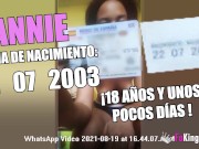 18yo brunette teen loses her with some classmate 1/16