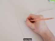 Student fucked a teacher on the table - 4K POV 1/16