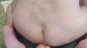Fucking myself with a HUGE COCK TOY