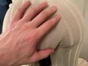 Risky sex with a slutty girl in the fitting room (public fucking) 3/16