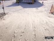 HUNT4K. When Husband is Loser, Wife Fucks any Skier 2/16