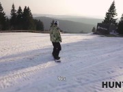 HUNT4K. When Husband is Loser, Wife Fucks any Skier 5/16