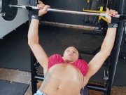 Upper body workout and Flex by Angelmuscles 2/16