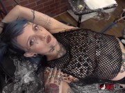 River Dawn Ink gets tattooed then fucked in the shop 2/16