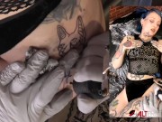River Dawn Ink gets tattooed then fucked in the shop 6/16