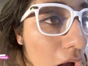 POV Novia hace mamada con arcadas 14/16