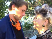 MATURE4K. Posh mature woman with grey hair craves servants cock in pussy 4/16