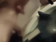 boy after shower spans the boar 3/16