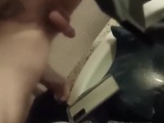 boy after shower spans the boar 5/16