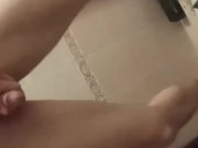 boy after shower spans the boar 9/16