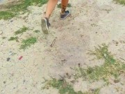 Step bro wants to see my perfect ass without panties on the street. Risky Nudity / Public Flashing 12/16