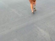 Step bro wants to see my perfect ass without panties on the street. Risky Nudity / Public Flashing 15/16
