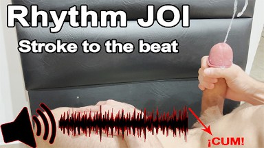 Rhythm JOI: ASMR Stroke to the beat - Jerk Off Instructions (4K-60FPS)