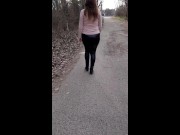 Outdoor program (walk,handjob,smoking) 2/16