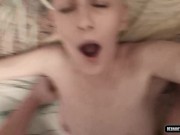 Amateur couple - Big ass Milf fucks and filming herself orgasm with facial cum! 5/16