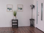 NURU MASSAGE - Maddy May Rewards Hard Her Stepsister's Husband After The Amazing Help He Provided 1/16