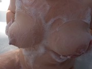 Sexy Bathtime, Washing Big Soapy Tits 11/16