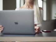 I got creampied in my tight young pussy during a zoom class - Eva Elfie 2/16