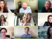 I got creampied in my tight young pussy during a zoom class - Eva Elfie 9/16