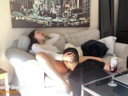 My slutty secretary came home with me and we did everything but talk 7/16