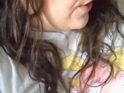 sfw chewing gum smoking fetish with dentures  11/16