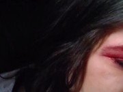 sfw chewing gum smoking fetish with dentures  14/16