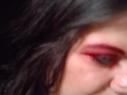 sfw chewing gum smoking fetish with dentures  15/16