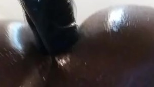 Alone dildo fucked my horny ass n made myself cum